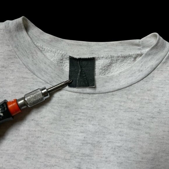 Vintage Smile if you Got Lucky Sweatshirt Crewneck Slogan Joke Distressed Boxy. - Picture 5 of 7